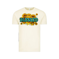 Glitter Blessed With Sunflowers Vintage Tee | Teevron