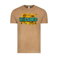 Vintage Camel glitter blessed with sunflowers Vintage Tee - AdoDesignShop