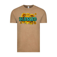 Vintage Coffee glitter blessed with sunflowers Vintage Tee - AdoDesignShop