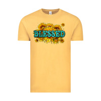 Vintage Mustard glitter blessed with sunflowers Vintage Tee - AdoDesignShop