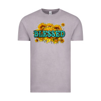 Vintage Zinc glitter blessed with sunflowers Vintage Tee - AdoDesignShop