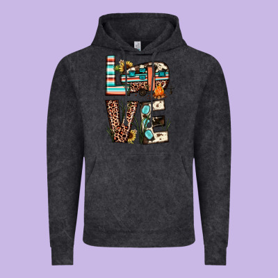 Love Camp Vintage Hoodie Designed By Jahusdesignshop