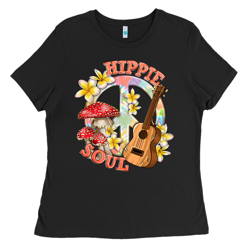 Hippie Soul With Peace Ladies Tee by texasbilliewilder | Teevron