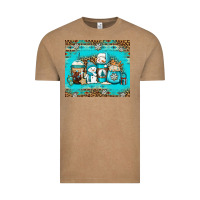 Vintage Coffee winter snowman coffee Vintage Tee - Jasminsmagicworld