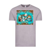 Vintage Zinc winter snowman coffee Vintage Tee - Jasminsmagicworld