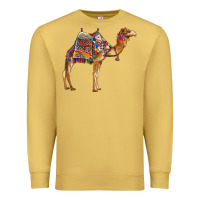 Antique Gold camel with colorful saddle Premium Sweatshirt - BarkalooDesign