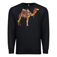 Black camel with colorful saddle Premium Sweatshirt - BarkalooDesign