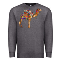 Charcoal Heather camel with colorful saddle Premium Sweatshirt - BarkalooDesign