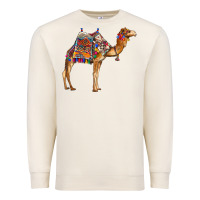 Sandshell camel with colorful saddle Premium Sweatshirt - BarkalooDesign