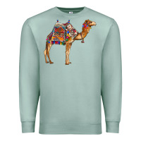 Seafoam camel with colorful saddle Premium Sweatshirt - BarkalooDesign