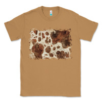Toasted Coconut cowhide background Classic Tee - BarkalooDesign