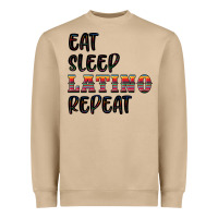 Mushroom eat sleep latino repeat Heavyweight Sweatshirt - BundleAndBundleShop