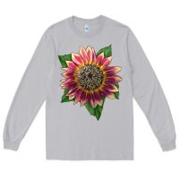 Moon Dust crimson blaze sunflower Long Sleeve Tee - LillyAllenDesigns