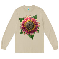 Mushroom crimson blaze sunflower Long Sleeve Tee - LillyAllenDesigns