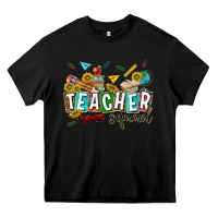 Black western teacher squad Heavy Core Tee - texasbilliewilder