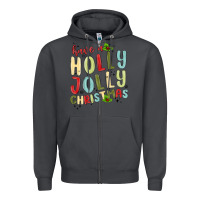 Smoke have a holly jolly christmas Zipper Hoodie - MaliasSmallBusiness