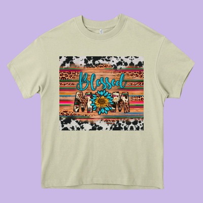 Blessed Mom Heavy Core Tee Designed By Artiststas