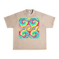 French Oak Tie Dye Seamless Pattern Urban Heavy Tee - BundleAndBundleShop