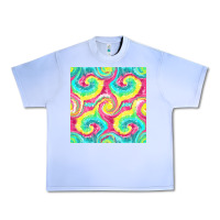 Grape Ice Tie Dye Seamless Pattern Urban Heavy Tee - BundleAndBundleShop