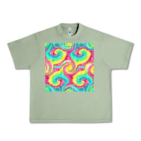 Oil Green Tie Dye Seamless Pattern Urban Heavy Tee - BundleAndBundleShop