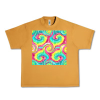 Peanut Butter Tie Dye Seamless Pattern Urban Heavy Tee - BundleAndBundleShop