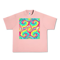 Salmon Tie Dye Seamless Pattern Urban Heavy Tee - BundleAndBundleShop