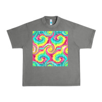 Tornado Tie Dye Seamless Pattern Urban Heavy Tee - BundleAndBundleShop