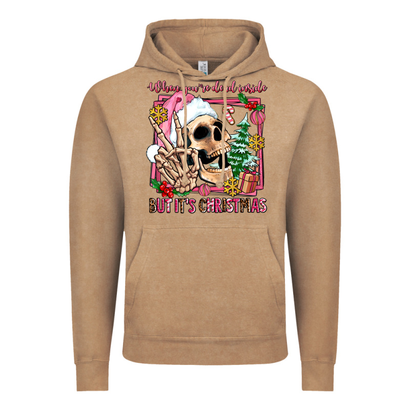 When You're Dead Inside But It's Christmas Vintage Hoodie by AdoDesignShop | Teevron