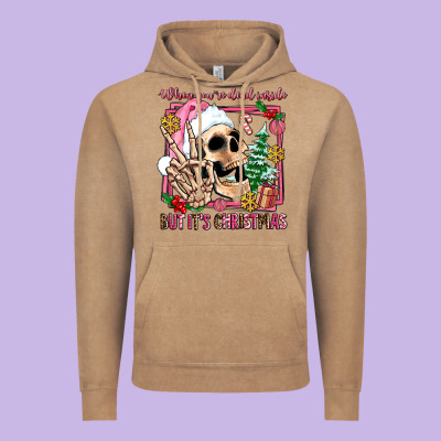 When You're Dead Inside But It's Christmas Vintage Hoodie Designed By Adodesignshop