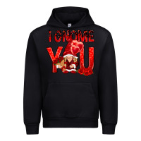 Black I gnome you with roses Valentine's Day Urban Hoodie - HowdyJamesFarm