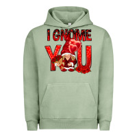 Pigment Oil Green I gnome you with roses Valentine's Day Urban Hoodie - HowdyJamesFarm