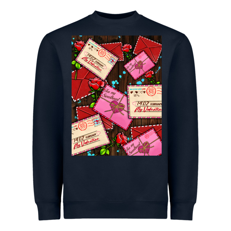 Love Letters With Roses  Air Heavyweight Sweatshirt by AdoDesignShop | Teevron