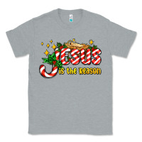Heather Grey jesus is the reason with christmas candy ado Classic Tee - AdoDesignShop