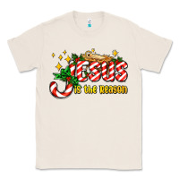 Natural jesus is the reason with christmas candy ado Classic Tee - AdoDesignShop