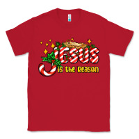 Red jesus is the reason with christmas candy ado Classic Tee - AdoDesignShop