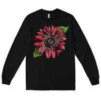 Black chocolate sunflower Long Sleeve Tee - LillyAllenDesigns