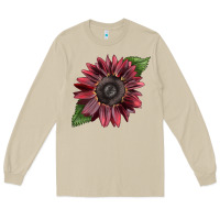 Mushroom chocolate sunflower Long Sleeve Tee - LillyAllenDesigns