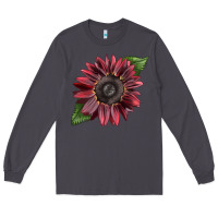 Smoke chocolate sunflower Long Sleeve Tee - LillyAllenDesigns
