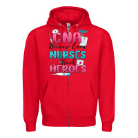 Red cna because even nurses need heroes Zipper Hoodie - MaliasSmallBusiness