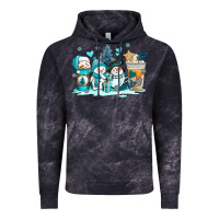 Cloud Black winter snowman coffee cups Vintage Hoodie - AdoDesignShop