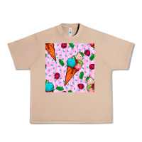 Burro ice cream seamless pattern Urban Heavy Tee - BundleAndBundleShop