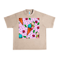 French Oak ice cream seamless pattern Urban Heavy Tee - BundleAndBundleShop