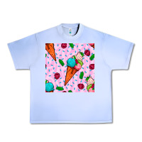 Grape Ice ice cream seamless pattern Urban Heavy Tee - BundleAndBundleShop