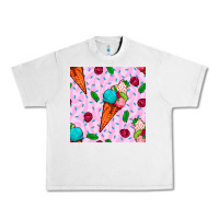 Lunar Rock ice cream seamless pattern Urban Heavy Tee - BundleAndBundleShop