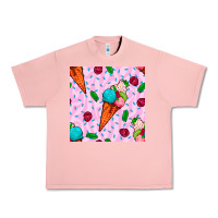 Salmon ice cream seamless pattern Urban Heavy Tee - BundleAndBundleShop