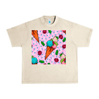 Sandshell ice cream seamless pattern Urban Heavy Tee - BundleAndBundleShop