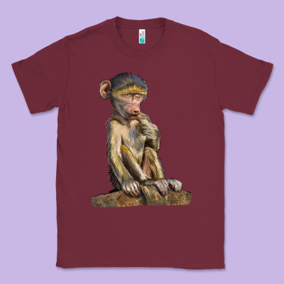 Baby Baboon Illustrations Classic Tee Designed By Lillyallendesigns