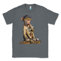 Charcoal Heather Baby Baboon Illustrations Classic Tee - LillyAllenDesigns
