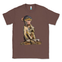 Chestnut Baby Baboon Illustrations Classic Tee - LillyAllenDesigns