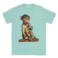 Seafoam Baby Baboon Illustrations Classic Tee - LillyAllenDesigns